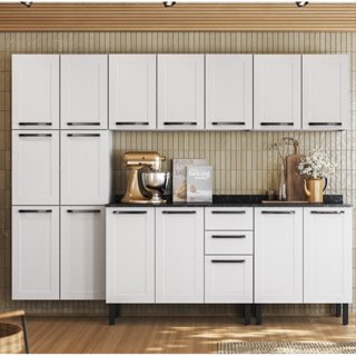 Cozinha Modulada em Aço 5 Peças 16 Portas 2 Gavetas Florença Itatiaia em Oferta na Shopee