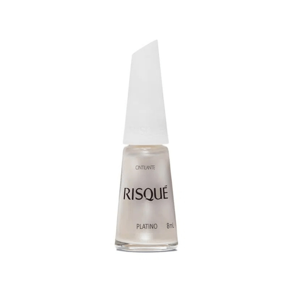 Esmalte Risqué Cintilante Platino em Oferta na Shopee