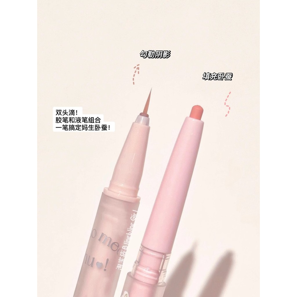 Chen Shian recomenda caneta de bicho-da-seda feminina de duas cabeças de dupla utilização, caneta de Gel de cigarra, som