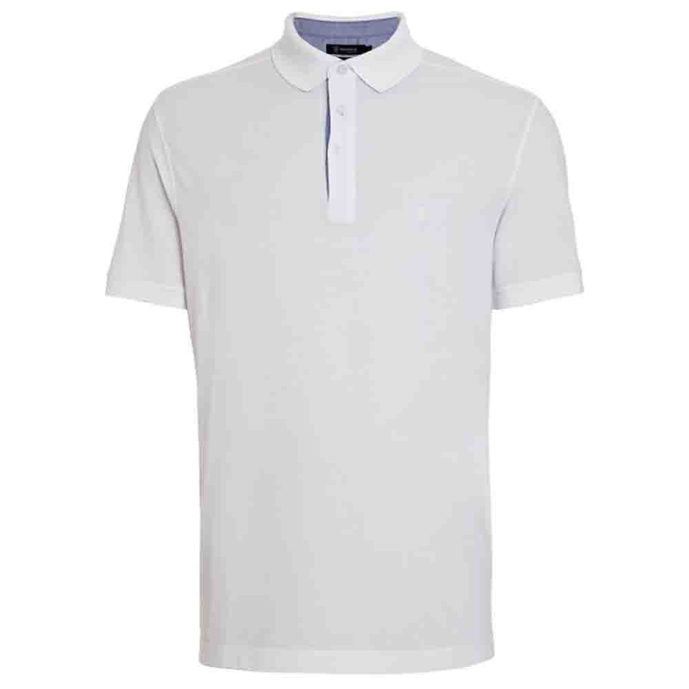 Camiseta Individual Gola Polo Branca Pima Cotton