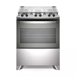 Fogão 5 bocas Electrolux Cinza Efficient Mesa Inox, PerfectCook e VaporBake® (FE5IG)