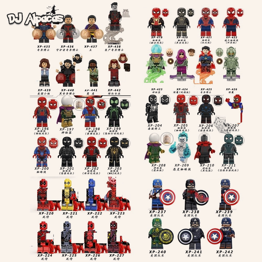Blocos De Construção Figuras Brinquedo Colecionável XP199 XP200 XP201