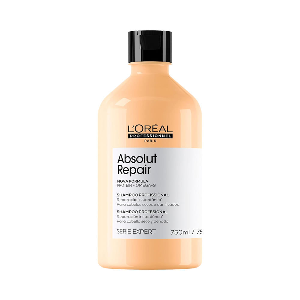 Shampoo L'Oréal Serie Expert Absolut Repair Gold sem Pump 750ml em Oferta na Shopee