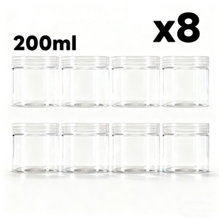 Potes 200ml de Plástico com Tampa Plástica Armazenar Alimento Organizar em Oferta na Shopee