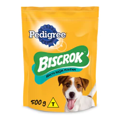 Biscoito Pedigree Biscrok Para Cães Adultos Raças Pequenas 500g