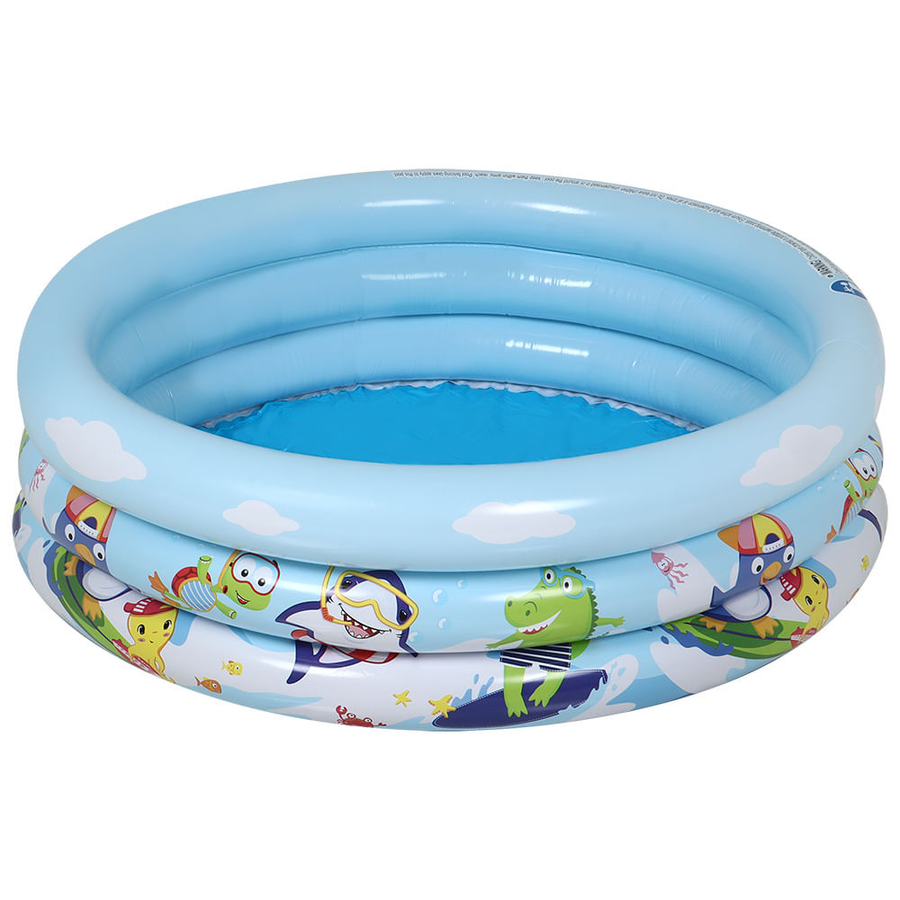 Piscina Inflável Infantil Animais Divertidos 148 Litros Bel em Oferta na Shopee