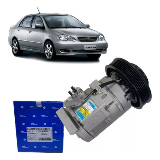 Compressor Ar Corolla 1.8 Flex 2008 E 2009 Original Delphi Lacrado e NF nv