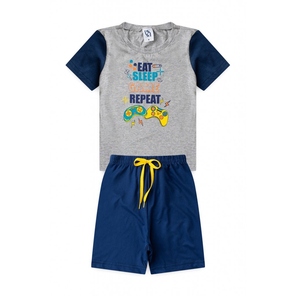 Pijama Infantil Masculino Jogador Da Noite em Oferta na Shopee