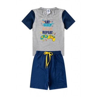 Pijama Infantil Masculino Jogador Da Noite em Oferta na Shopee