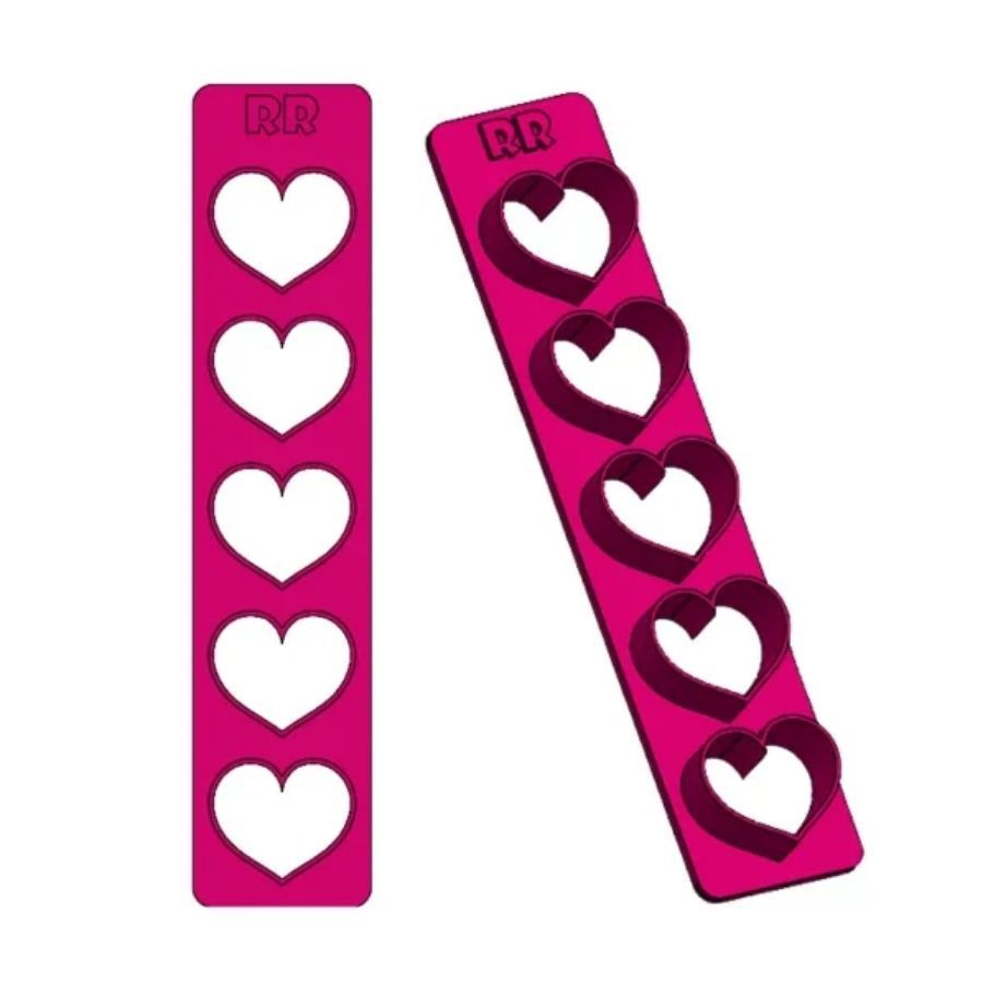 Régua Cortador Coração - Ref.1605 - 1 unidade - RR Cortadores - Rizzo