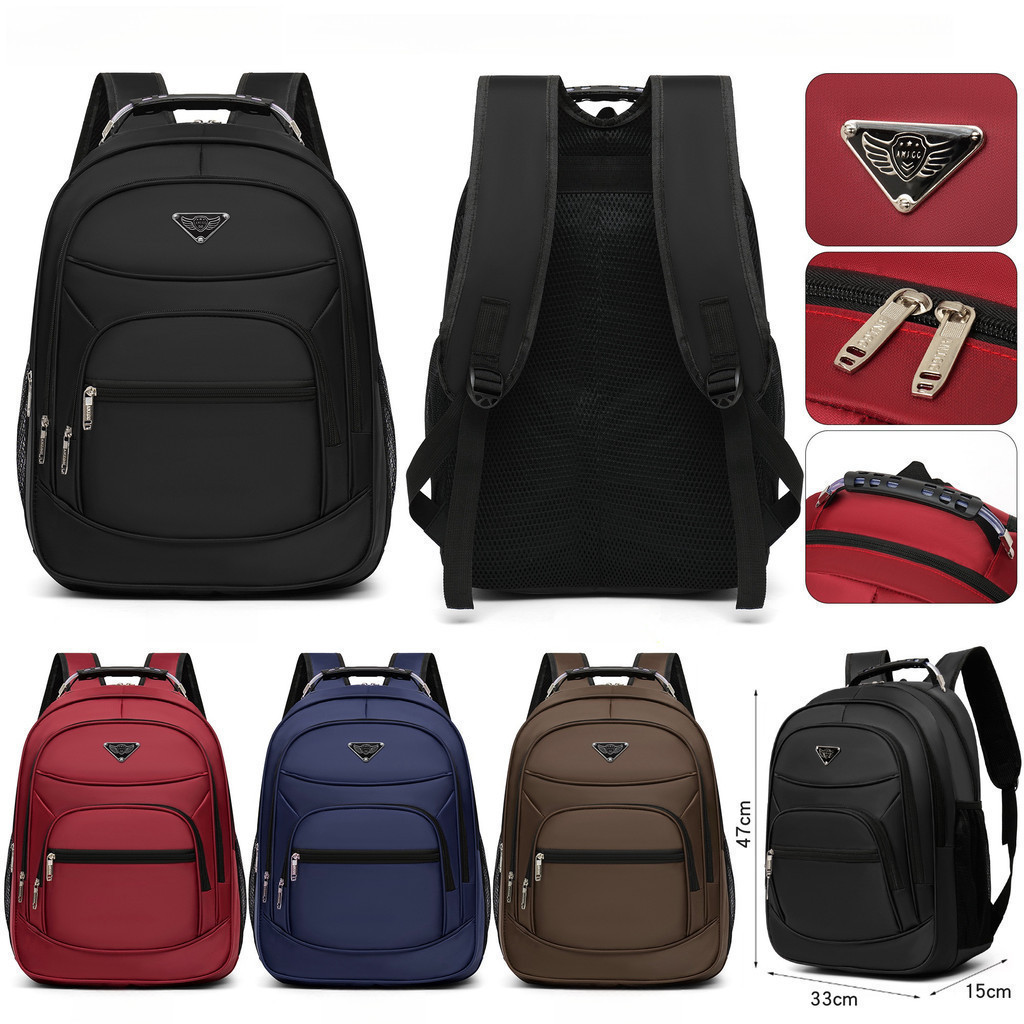 Mochila Preta para Notebook com Múltiplos Compartimentos 3 bolsos e Grande Espaço  Unissex FangStore