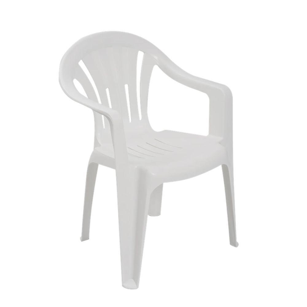 Cadeira Plástica Empilhável Fiore Branca Pisani em Oferta na Shopee