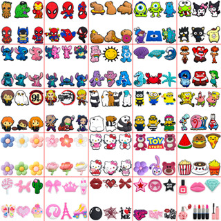 100 Conjuntos De Decorações MEIDJ Amuletos De Sapato 6 Peças Acessórios De PVC Com Botão em Oferta na Shopee