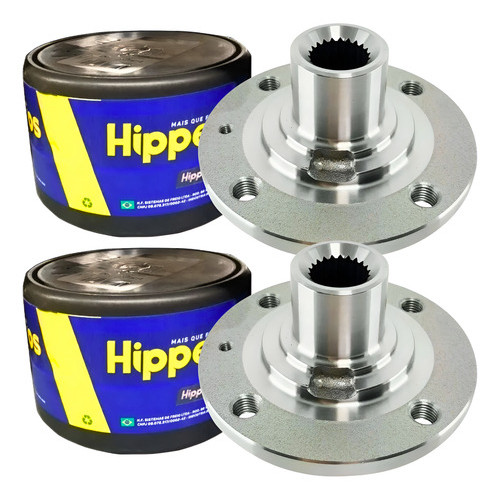 Par Cubo De Roda Dianteiro S/ Rolamento Voyage Gol De 2009 em Oferta na Shopee