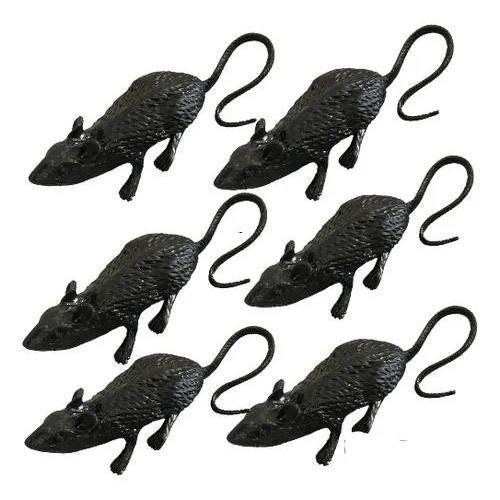 Conjunto c/6 Ratinhos de Borracha para Halloween