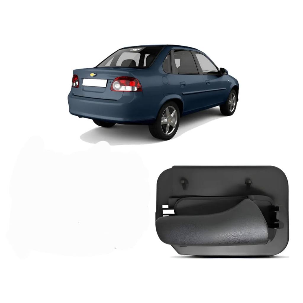 Maçaneta  Interna  Traseira Direita  Corsa 94 a 2002  e Corsa Classic Todos  Cor Preta
