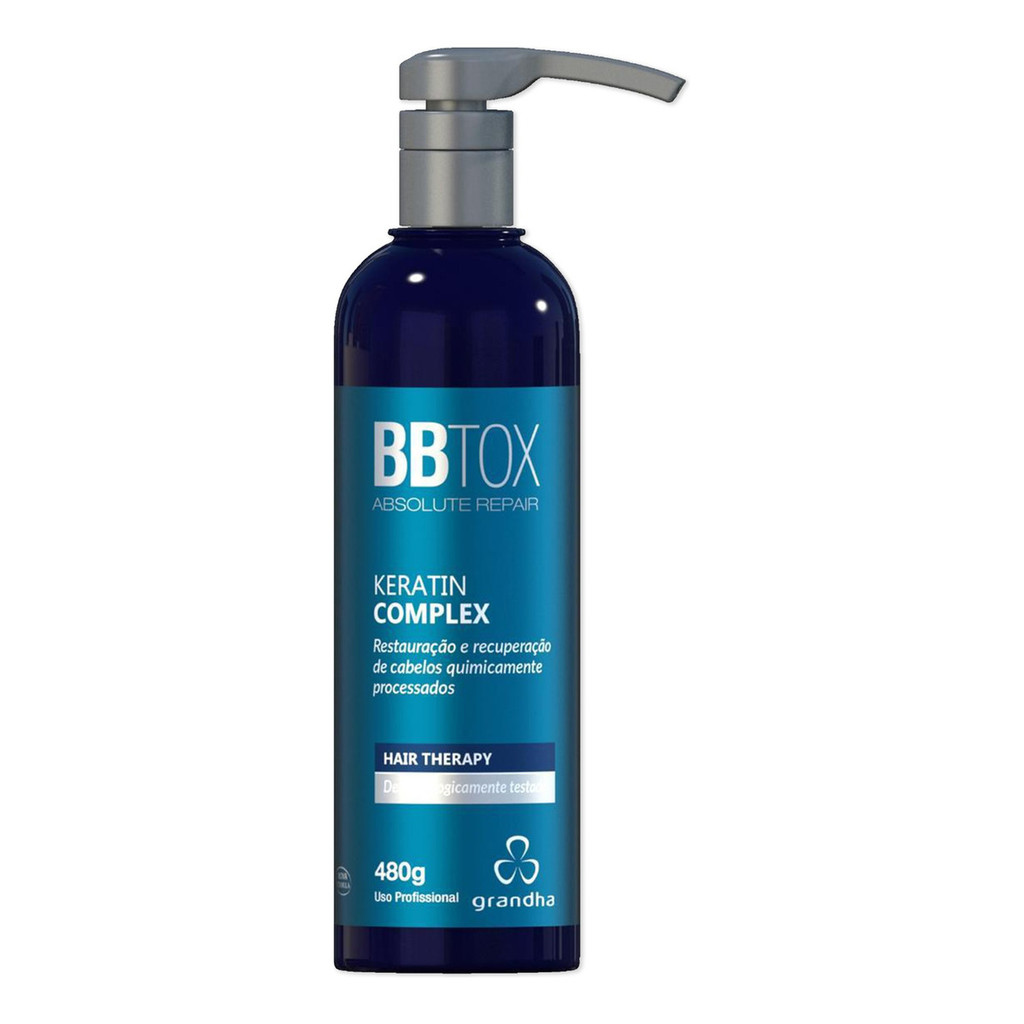 Grandha Bbtox Keratin Complex Reparador Pós Progressiva 480g em Oferta na Shopee