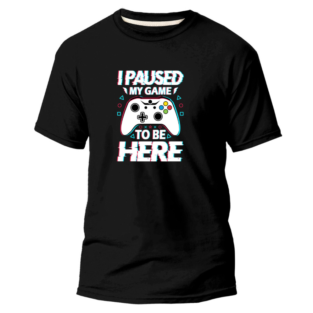 Camiseta Adulto I Pauset My Game To Be Here Video game Novas estampas