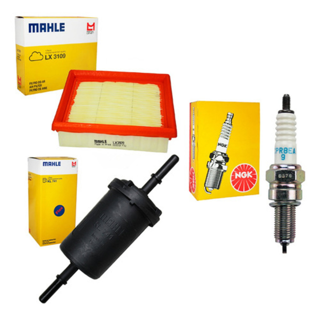 Vela + Filtro De Ar + Comb Nxr Bros 150 160 Xre 190 Injeção Original Mahle em Oferta na Shopee