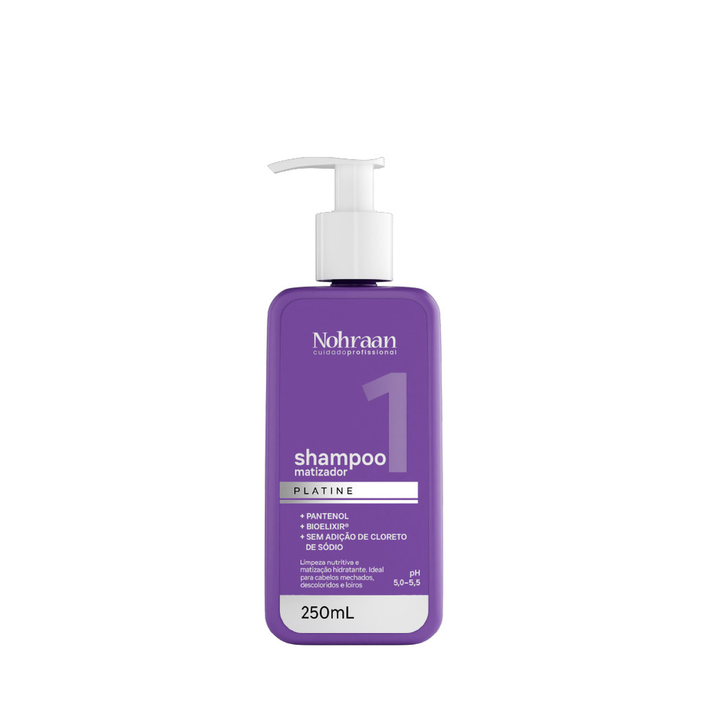 Shampoo para Matização Platine Profissional  | Nohraan - 250ml (Campeão de Vendas)