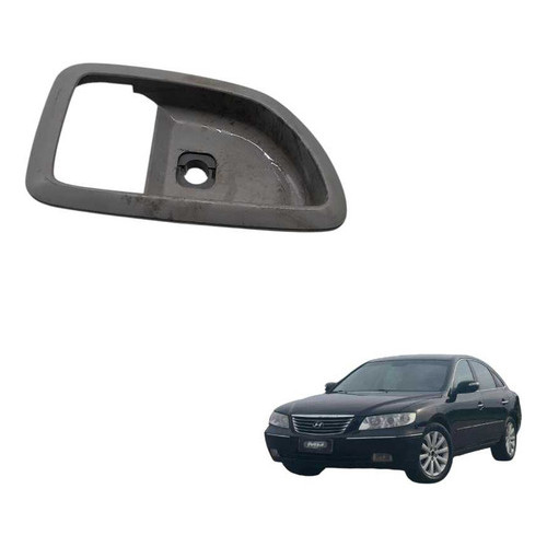 Moldura Maçaneta Interna Traseira Direita Hyundai Azera 2009 - Cinza - Traseira