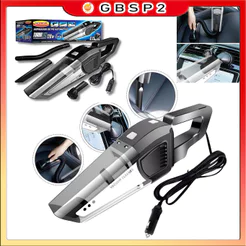 Aspirador de Pó Automotivo Carro Potente 120w 12v Escova Bico Tubo Prolongador Cabo De 2.6M