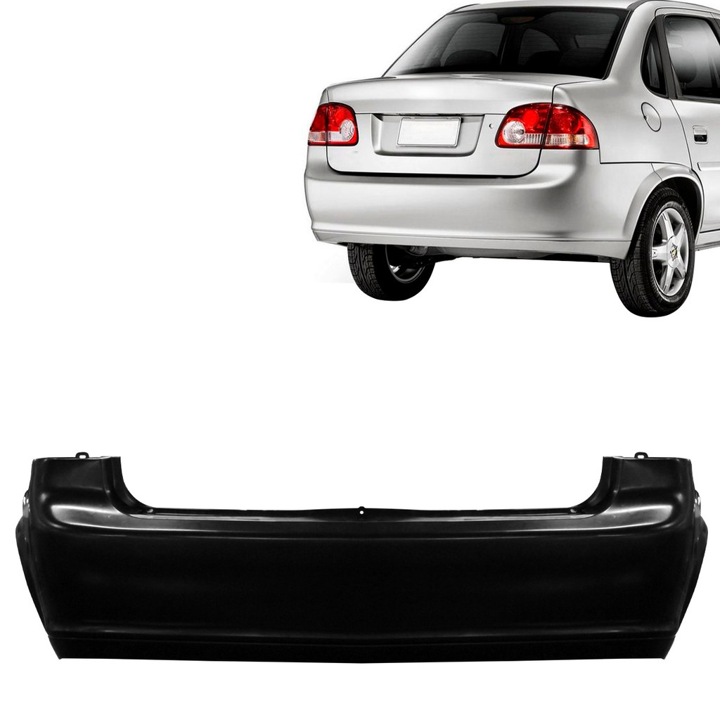 Parachoque Traseiro Corsa Classic 2011 2012 2013 2014 2015 em Oferta na Shopee