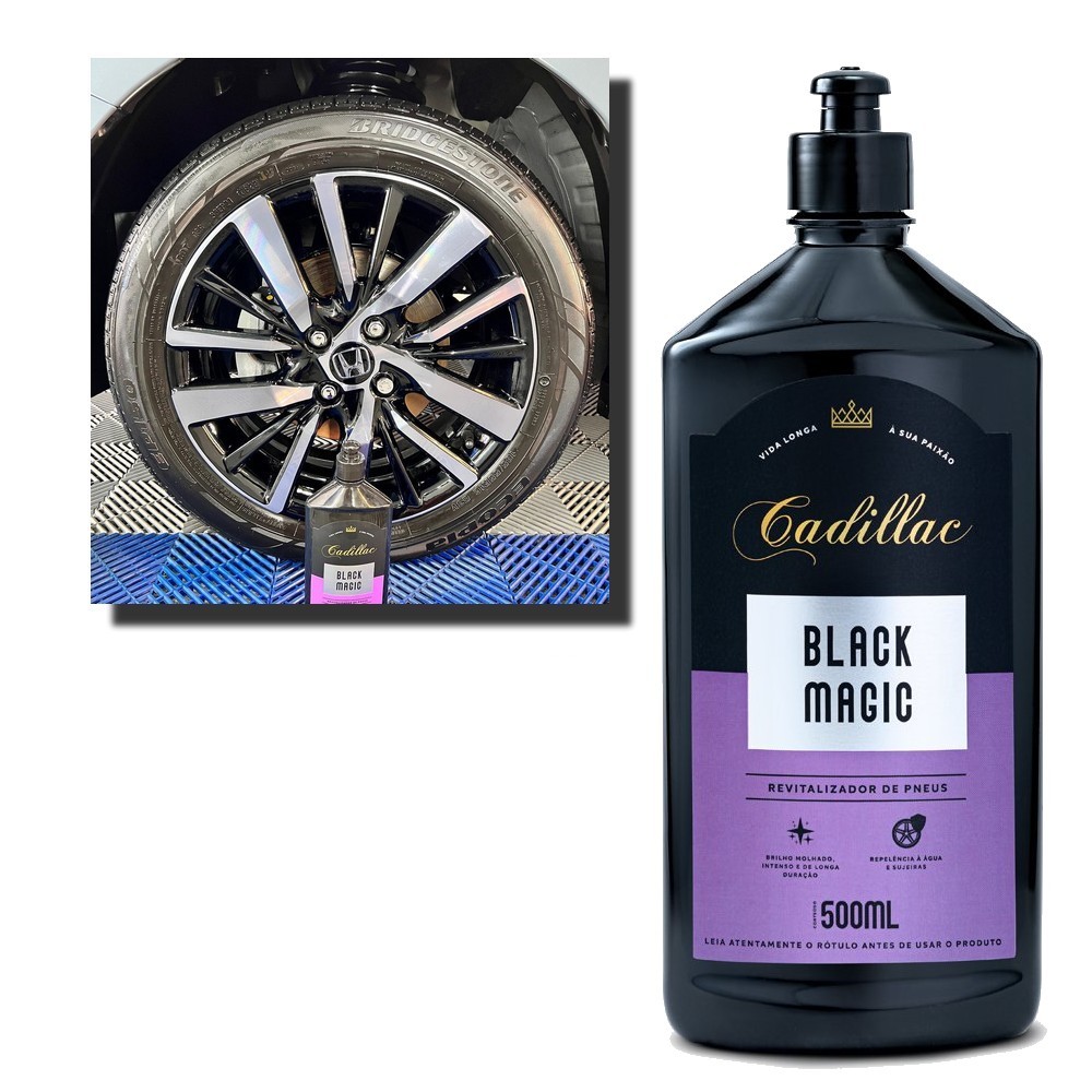 Pretinho de Pneu Cadillac Black Magic 500ml