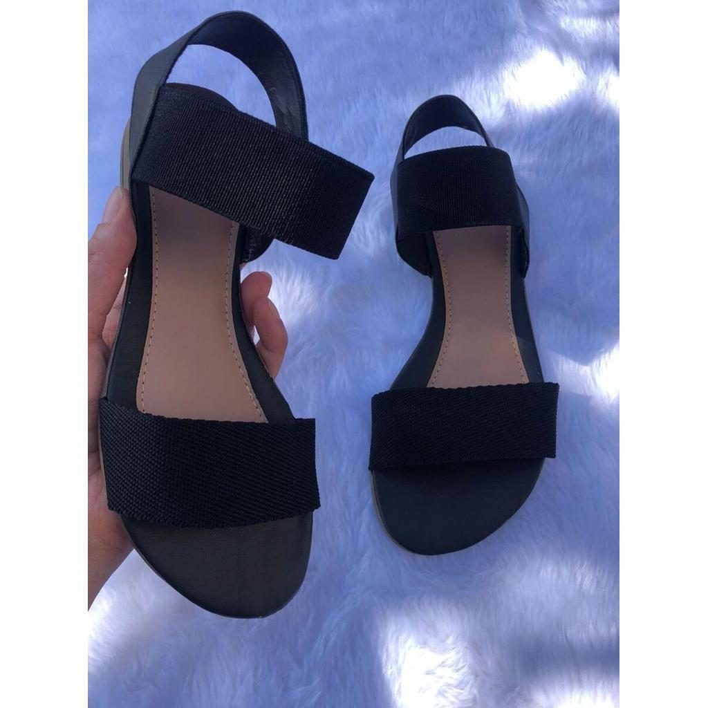 Sandália Rasteirinha Feminina Tiras em Elástico Super Confortavel Versatil Casual Dia a Dia Verão Moda em Oferta na Shopee