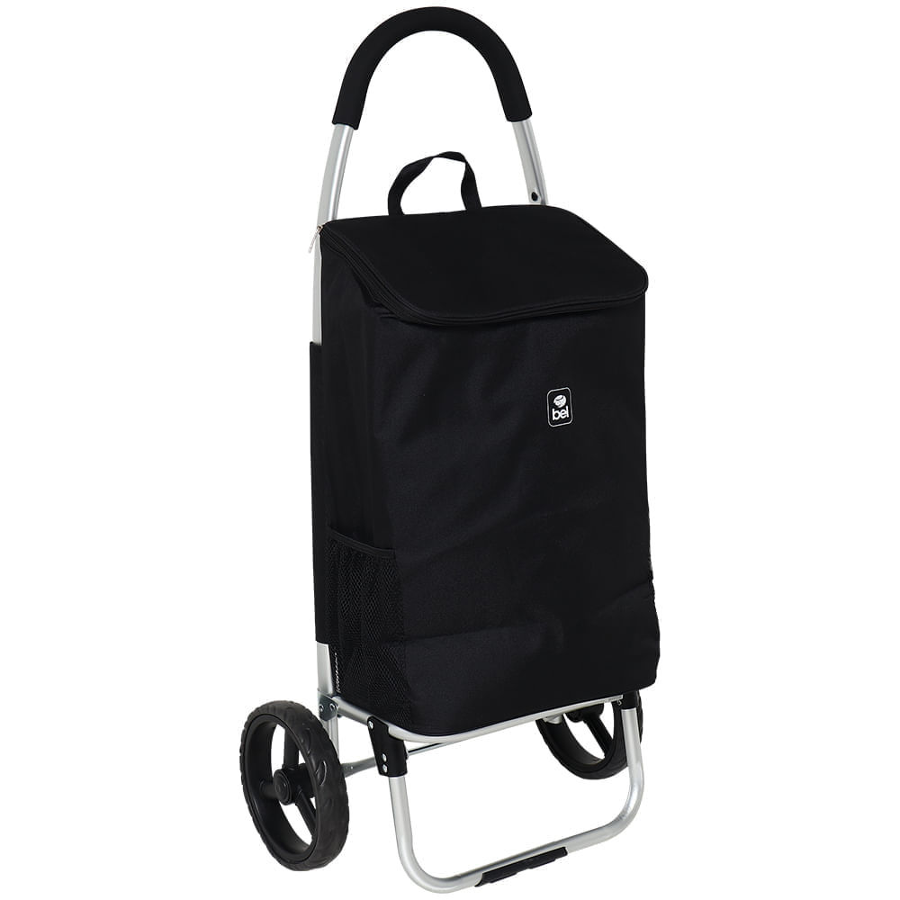 Carrinho Bolsa Térmica com Rodinhas Preto Bel em Oferta na Shopee