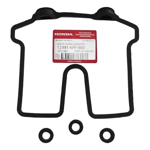 Junta Guarnição Tampa Válvula Cbx 250 Twister C/ Coxim Original Honda