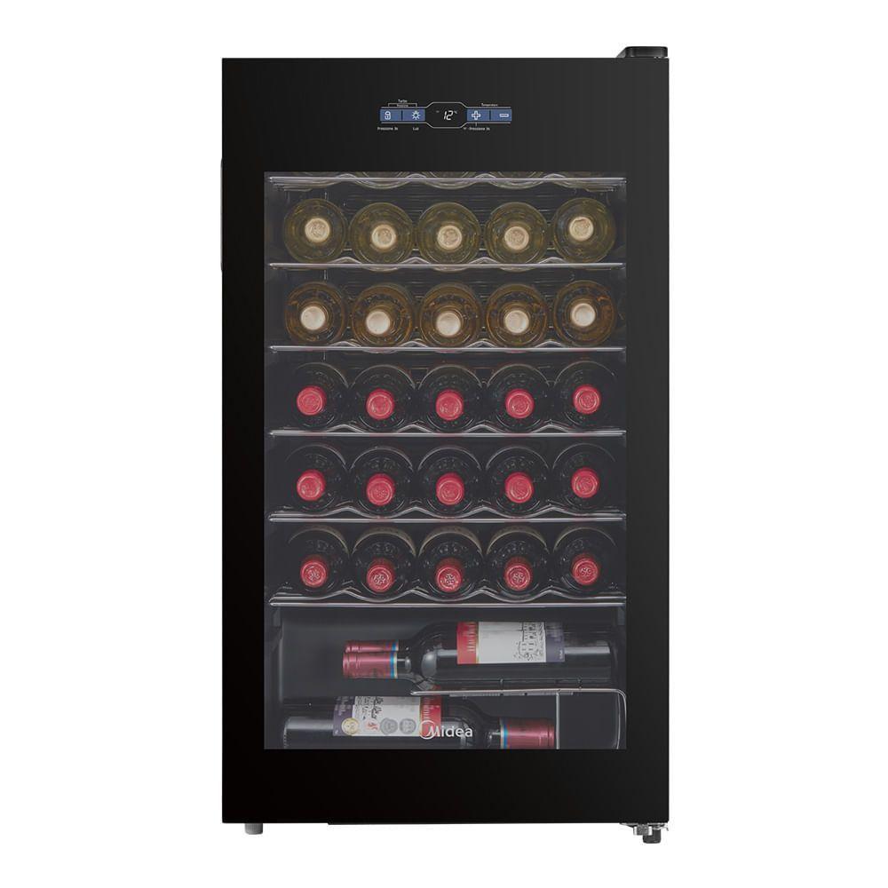 Imagem Adega de Vinho Climatizada 34 Garrafas Inverter Midea MDRW150FGGGL3 Bivolt