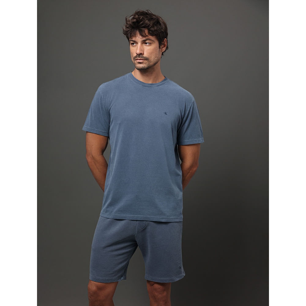 Camiseta Masculina Logo Monogram Calvin Klein Jeans - Marinho