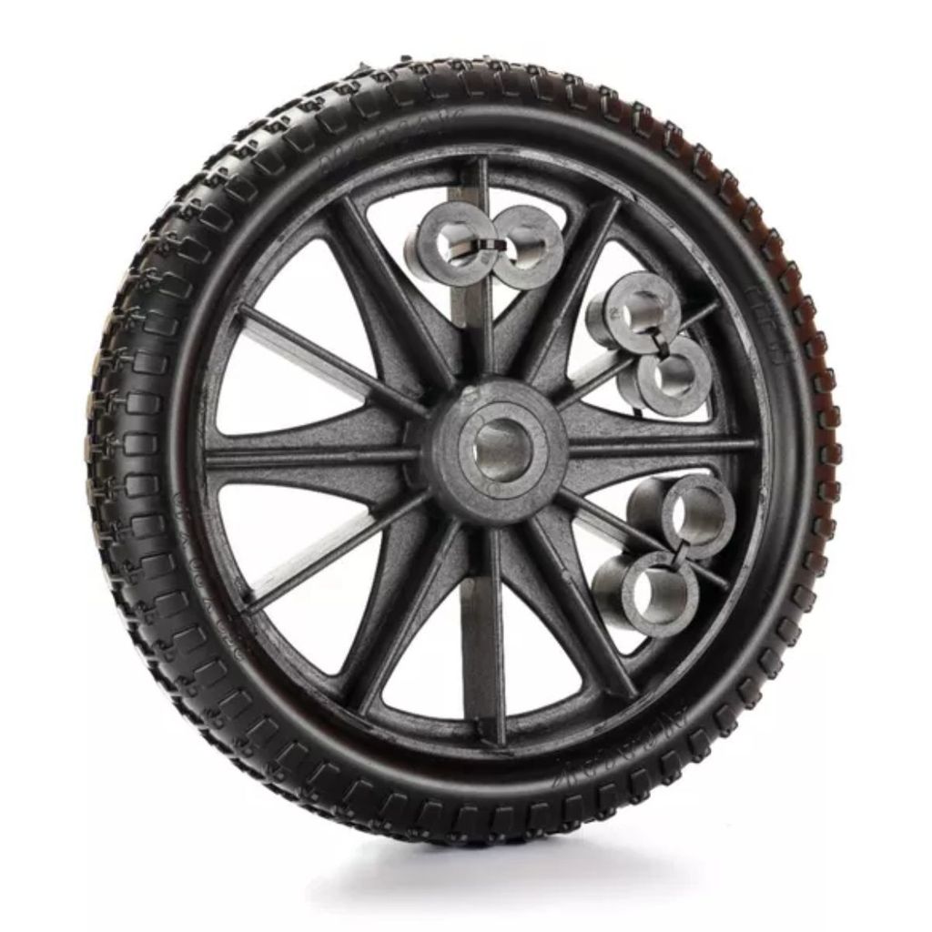 PNEU EM PU MACIÇO RD05BE BUCHA 25MM PNEUS PODEM SER USADOS EM DIVERSOS CARRINHOS DE CARGA,CARRIOLA,DIVERSOS EQUIPAMENTOS