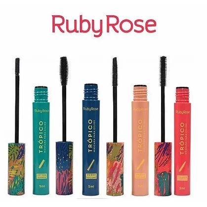 KIT RÍMEL TROPICO RUBY ROSE/MASCARA DE CÍLIOS + Ruby Rose Hb090 Caneta Delineadora