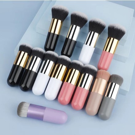 KIT Pincel De Base Plana Profissional Maquilhagem