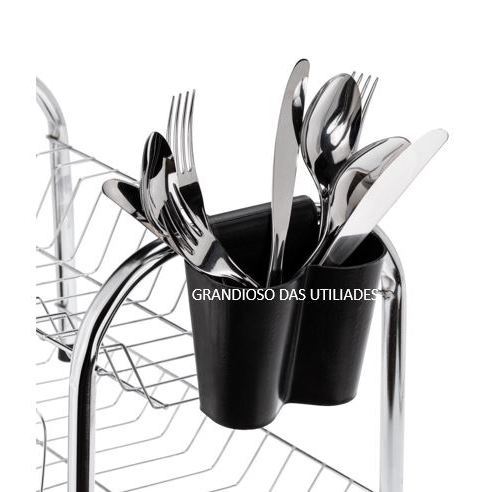 Porta Talheres  encaixavel, adaptável para colocar em moldura de escorredor de louça em Oferta na Shopee