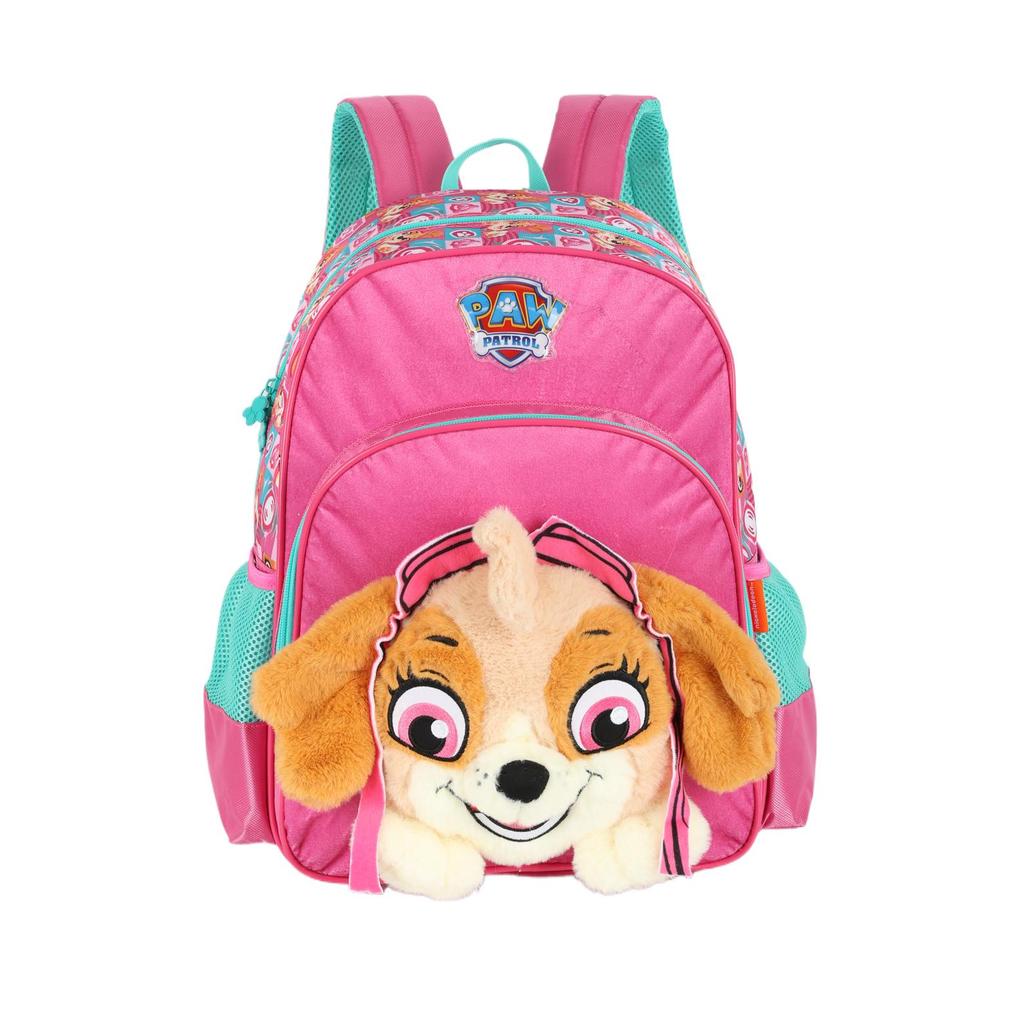 Mochila de Costas Média Infantil Pelucia Patrulha Canina