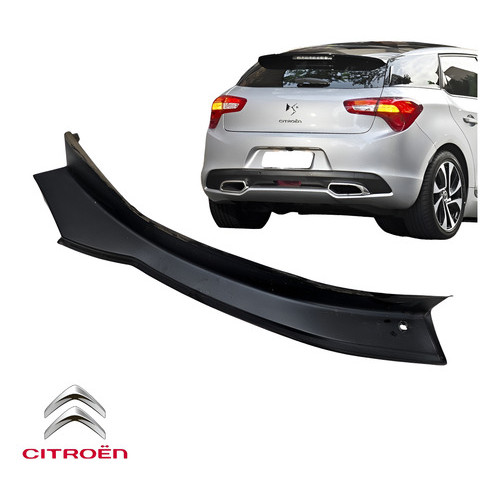 Moldura Lateral Direito Porta Malas Citroen Ds5 2013 A 2016 - Preto