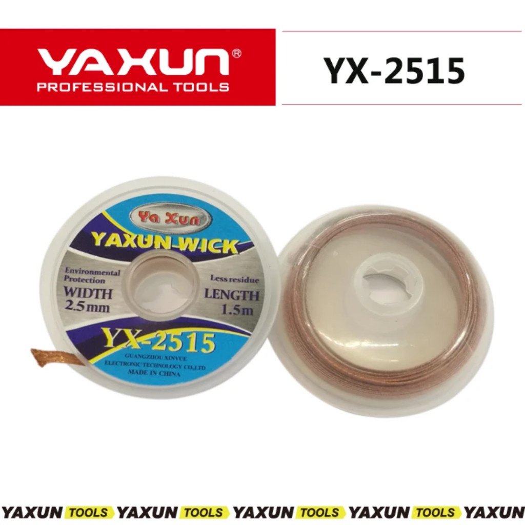 Malha Dessoldadora De Cobre Tira Solda Wick 2.5mm 1.5m Yx2515 Yaxun
