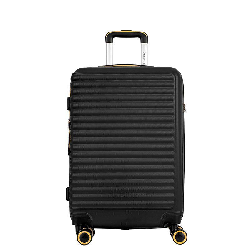 Mala de Viagem Média com Rodas 360° Racer - Preto em Oferta na Shopee