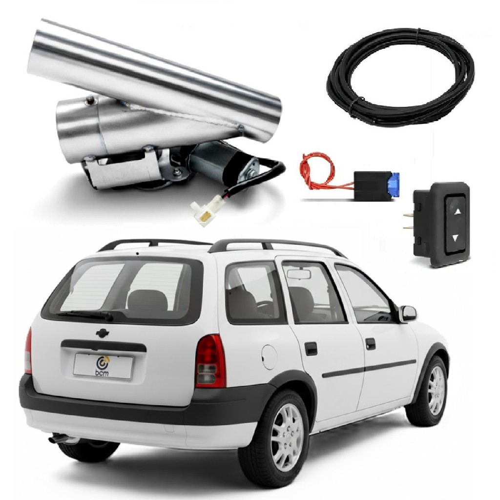 Difusor Escapamento Inox Chevrolet Corsa Wagon Ronco Esportivo Botão