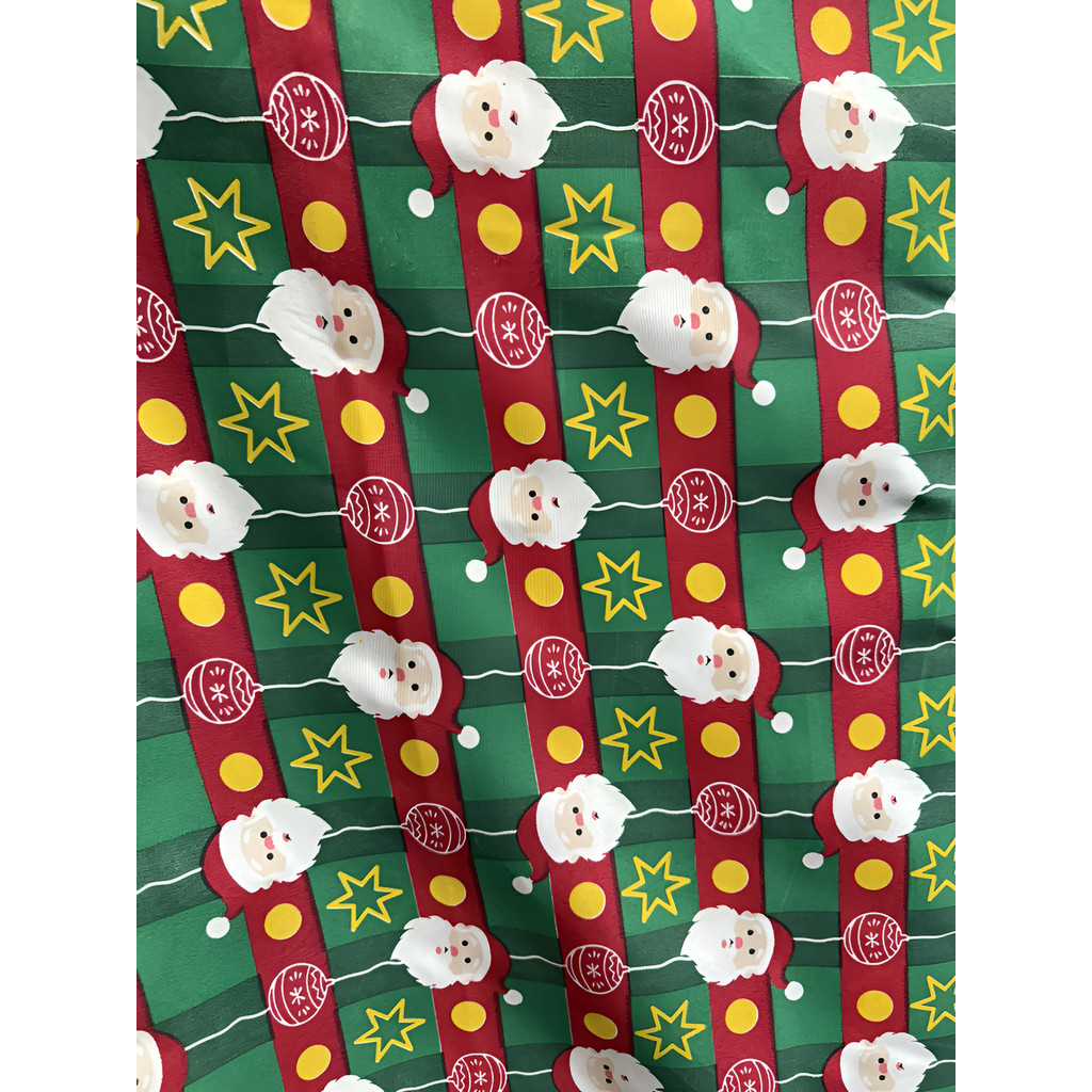 10m De Tecido Chita Estampada Natalina Bem Coloridas