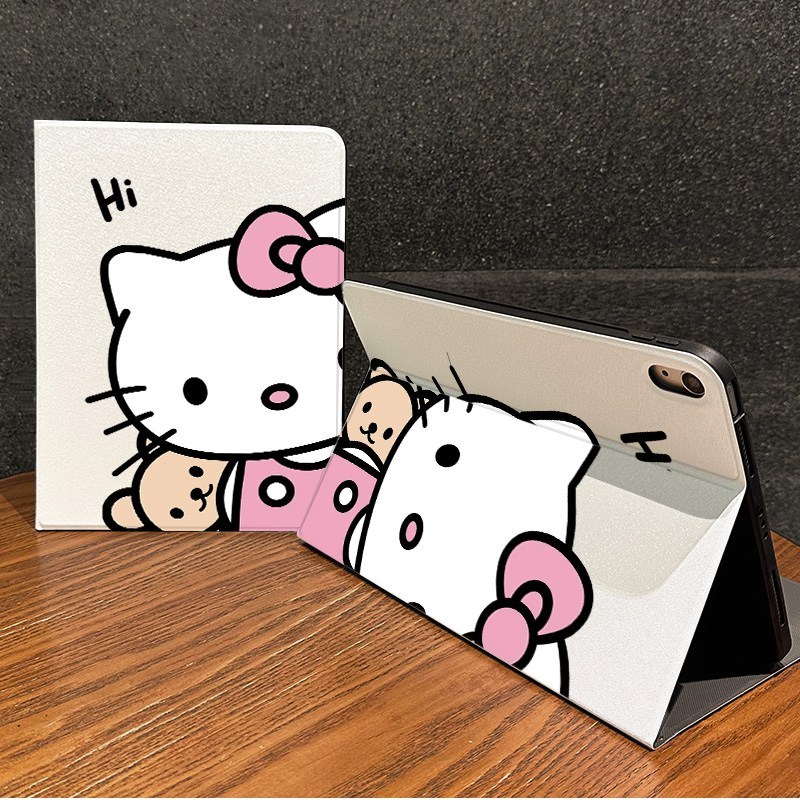 Capa Capinha Flip Hello Kitty Fofo para Tablet Samsung Galaxy Tab S6 Lite A9 PL