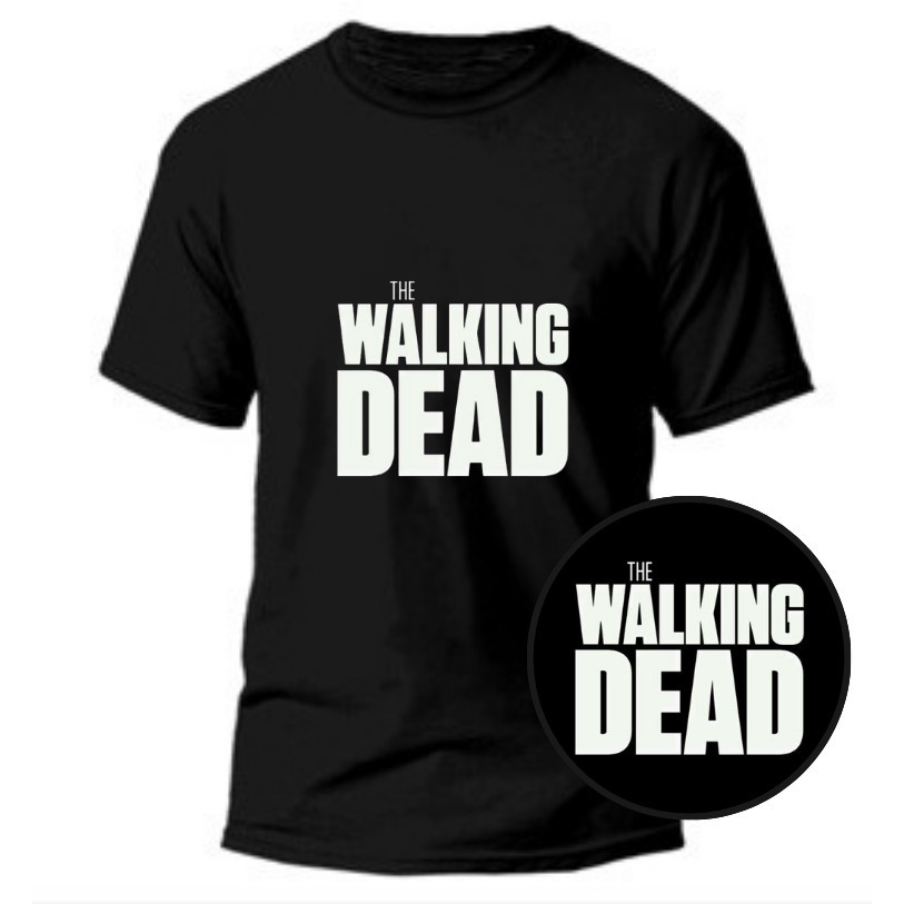 Camiseta Masculina Série The Walking Dead -100% Algodão