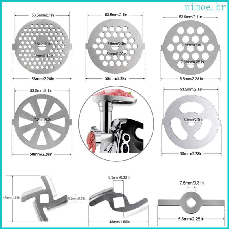Placa Moedor Aço Inoxidável Nim Discos