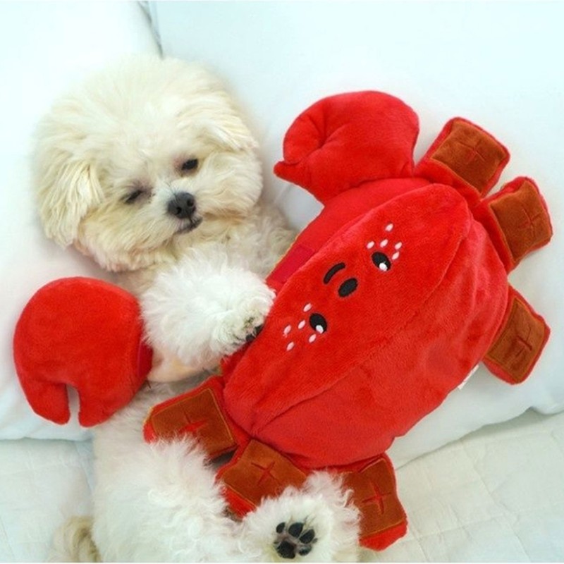 Dog Toy Snuffle Crabs Puzzle Tratar Dispensando Brinquedo Interativo Para Mastigar