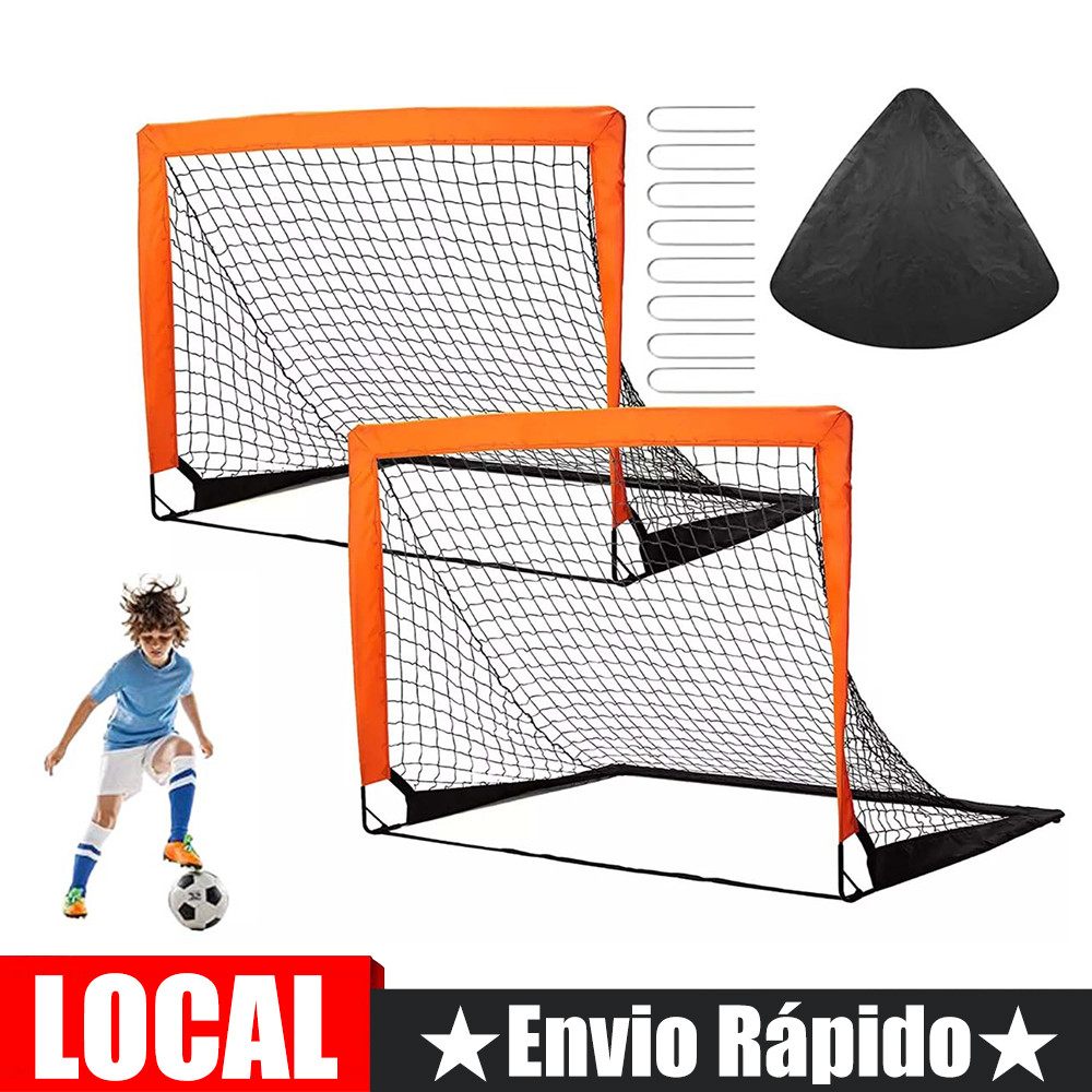 Conjunto de metas de treinamento de futebol, futebol, tênis, futebol, rede de treinamento, gol de futebol 