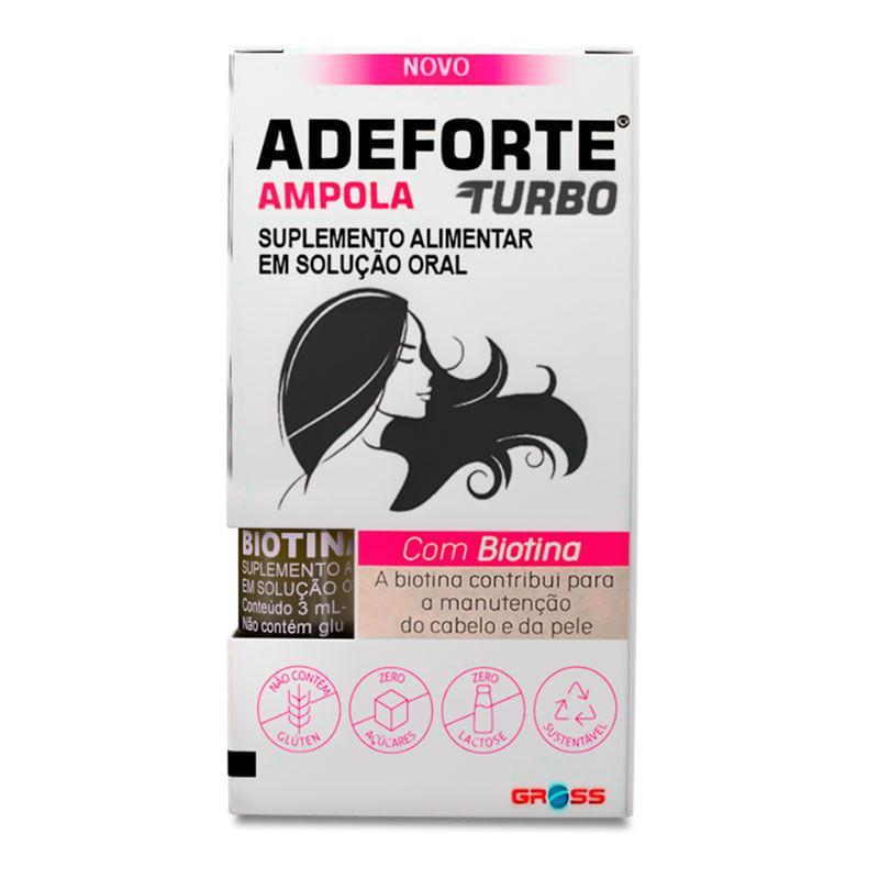 Suplemento Alimentar Adeforte Turbo 2 Ampola de 3ml em Oferta na Shopee