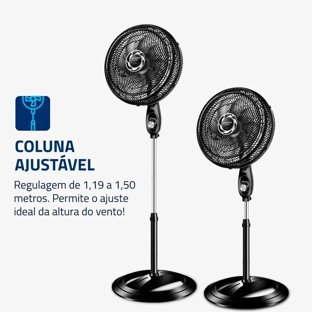 Ventilador de Coluna Mondial 40cm Turbo Delta-Free 220V 140W em Oferta na Shopee